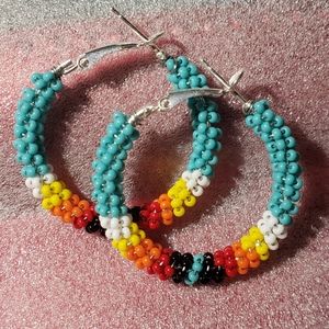 Hand-made Beaded Earrings